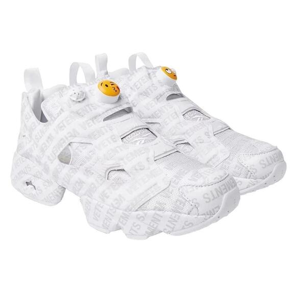 Reebok Shoes - VETEMENTS x Reebok InstaPump Fury Emoji Sneakers White US 4 EU 34.5 NWB